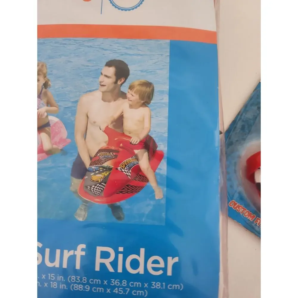 New Pirate swim googles and inflatable ride on